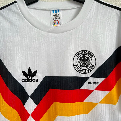 1990 Germany Home White Retro Soccer Jersey