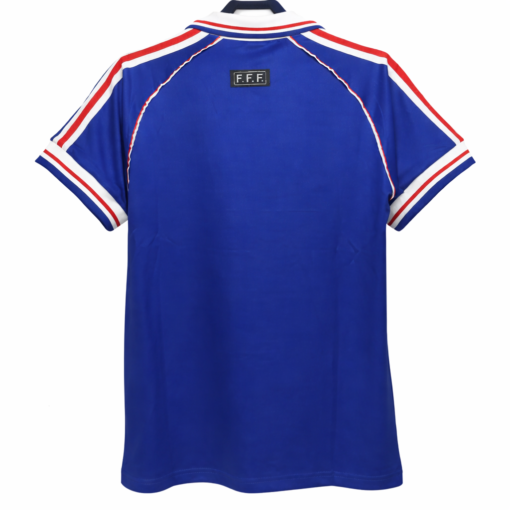 1998 France Home Retro Soccer Jersey