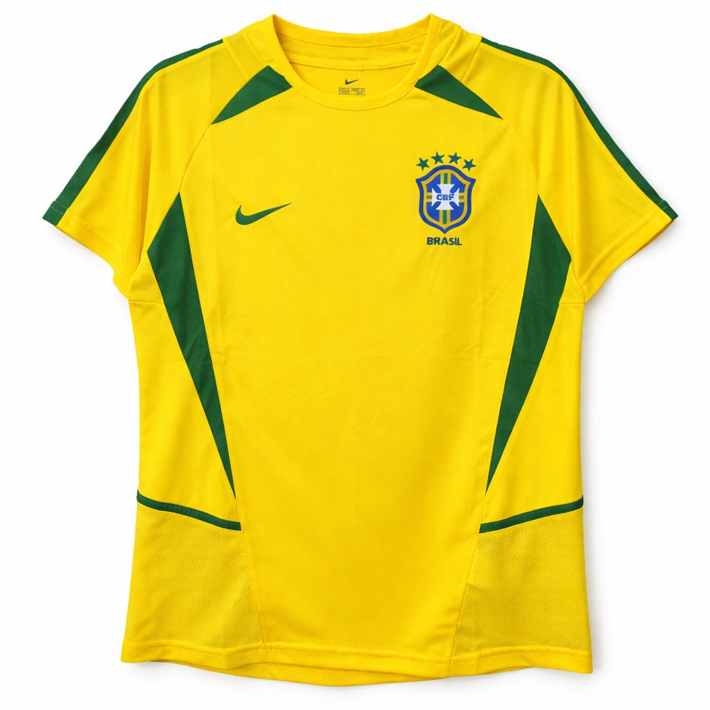2002 Brazil Home Retro Soccer Jersey