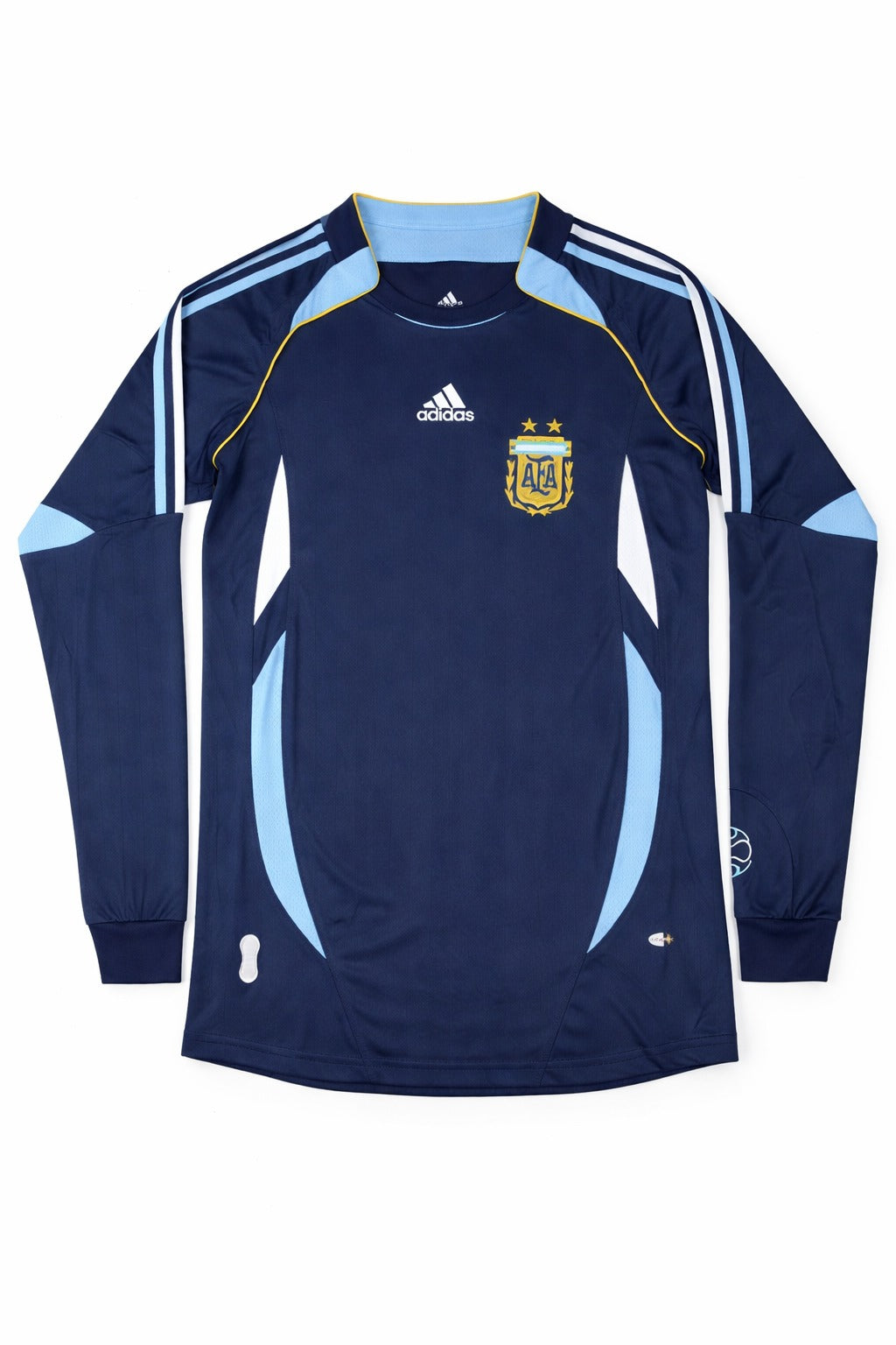 2006 Argentina Away Long Sleeve Retro Soccer Jersey