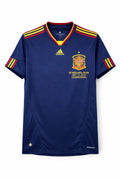 2010 Spain Away Royal Blue Retro Soccer Jersey