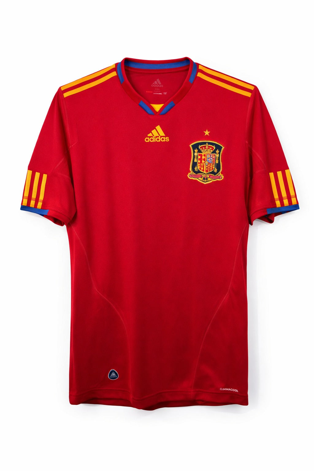 2010 Spain Home Red Retro Soccer Jersey