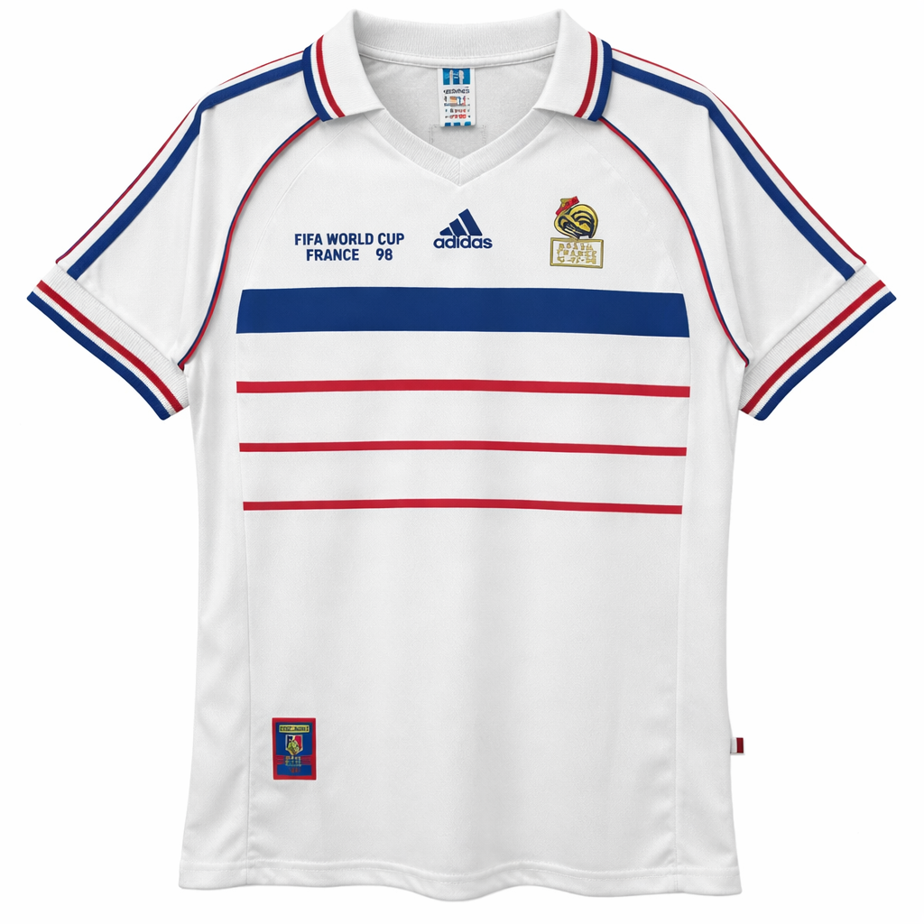 1998 France Away Retro Soccer Jersey